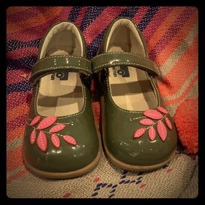 See Kai Run Mary Jane Grey Patent leather.